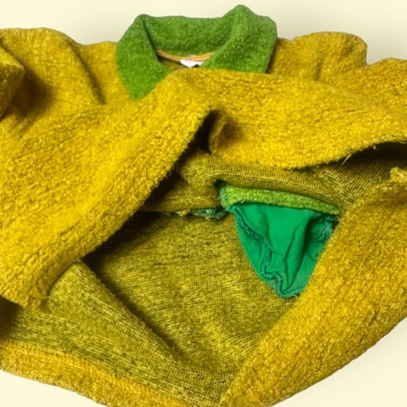 Vintage Toddler Caner Bebe Gold And Green Dog Long Sleeve Shirt Size 3 - Picture 8 of 12
